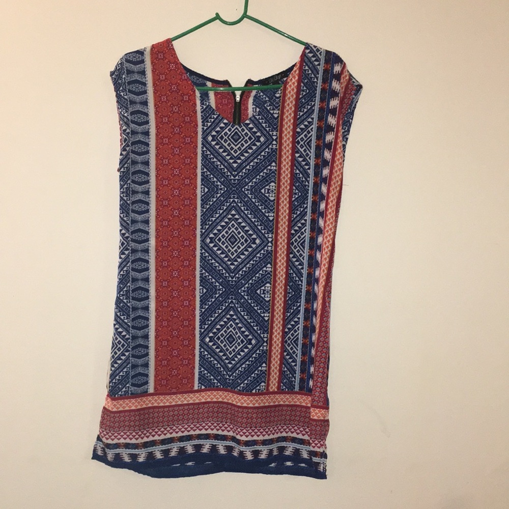 BeBop mini sun dress 👗 tribal prints Sz Small